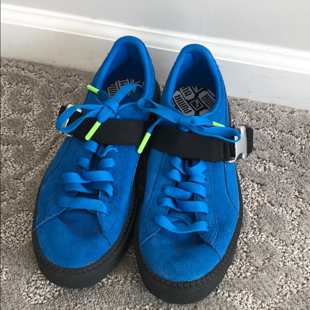 puma flatform suede sneaker